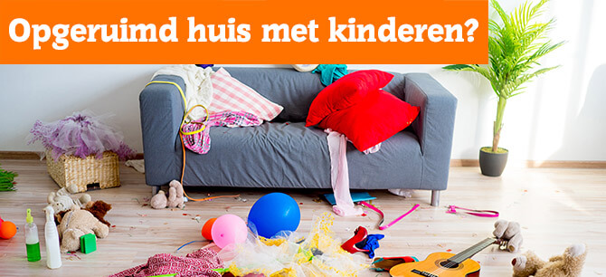 Hoe houdt u uw huis opgeruimd en leefbaar met kinderen?
