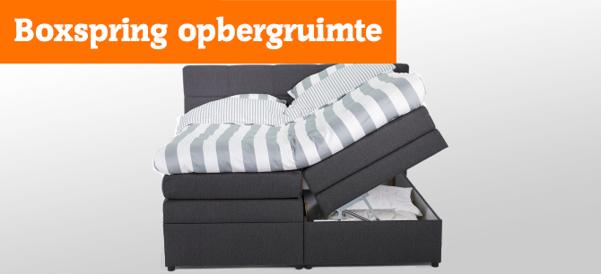 Boxspring met opbergruimte